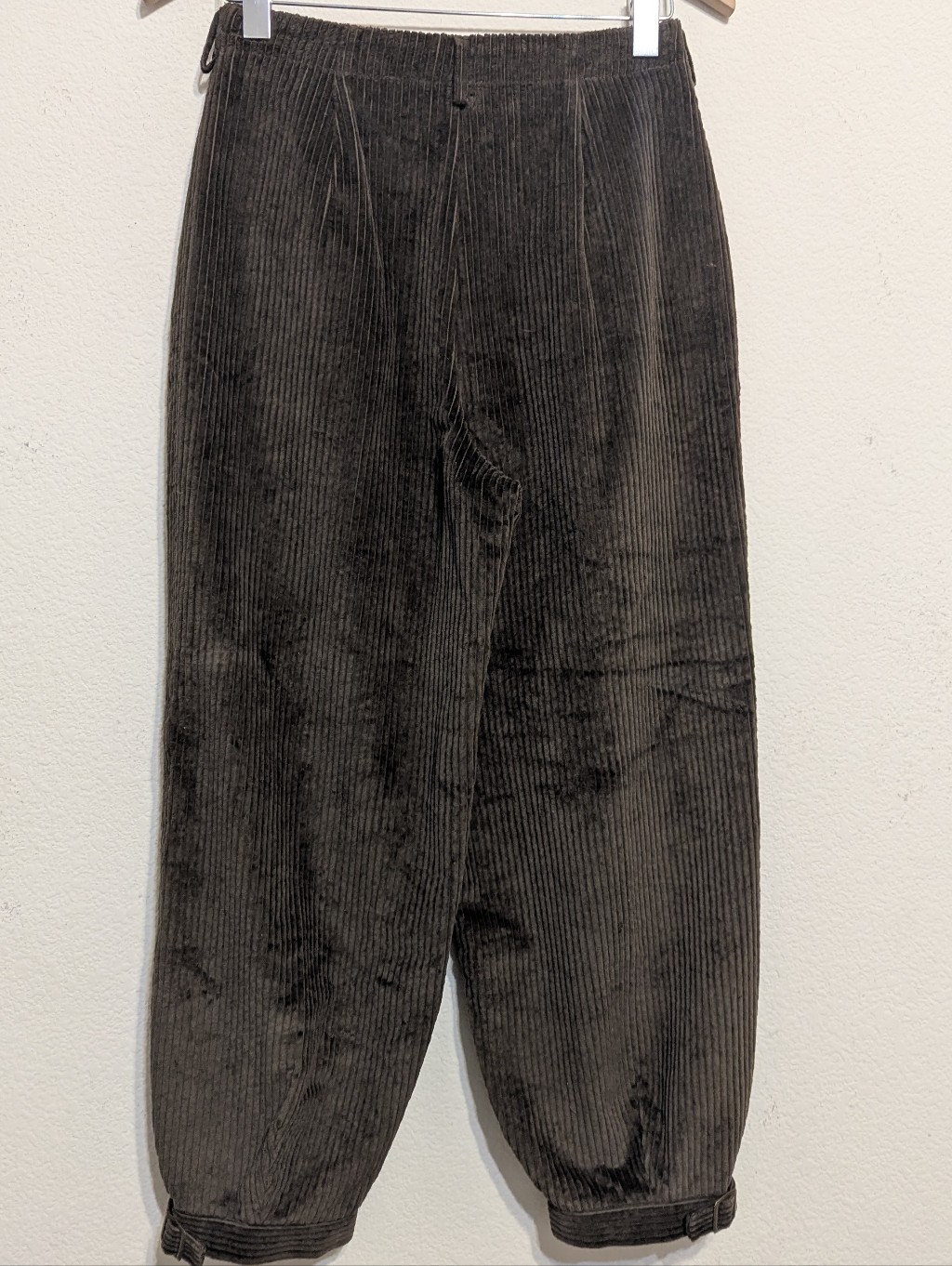 Gorsuch Ltd Women's Brown Wale Corduroy Pants Size 10p Buckle Cuff Hem Euc — image 5 of 8
